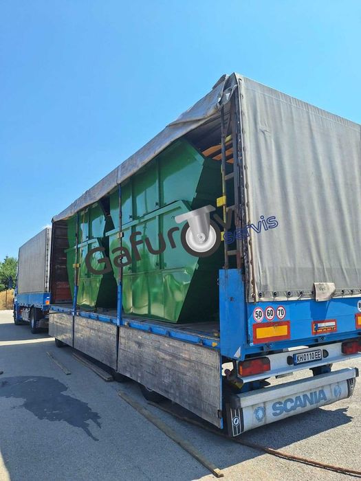 Метални контейнери за строителни отпадъци – 4 м³ / 5,5 м³ / 7 м³