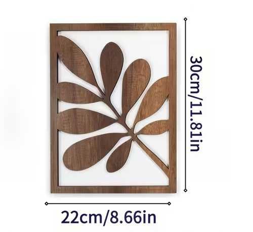 3 броя дървени декорации за стена 30 см/ 22 см