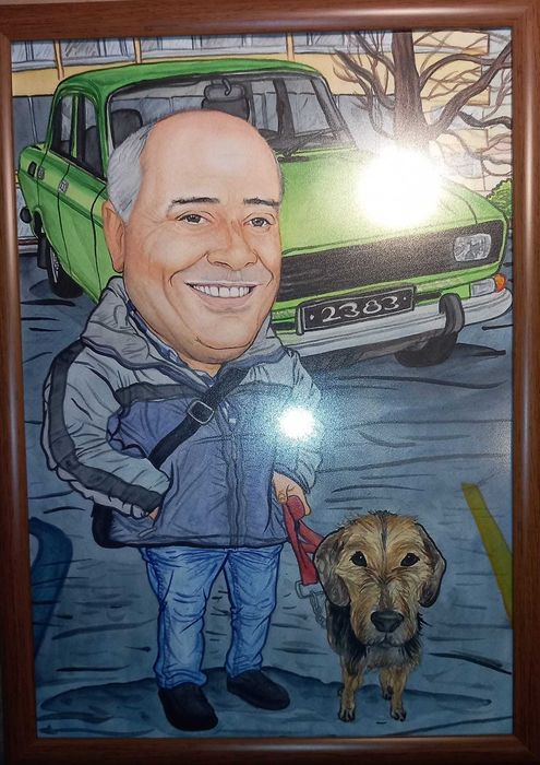 РЪЧНО рисуване на карикатури по снимка