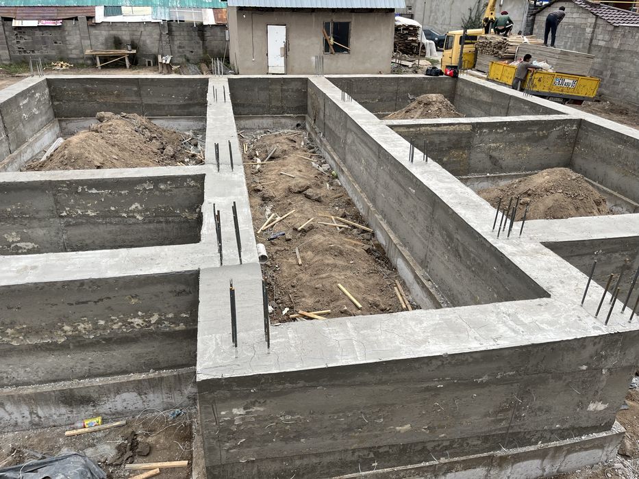 Заливка Фундамент