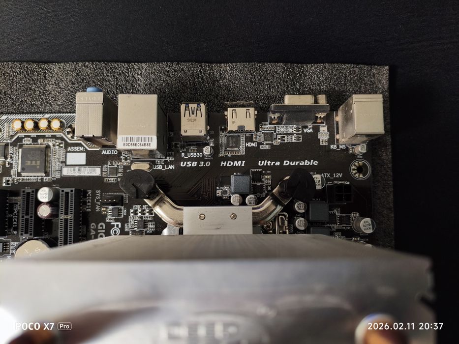 Комплект: Gigabyte H110 + Pentium G4560 + башенный кулер