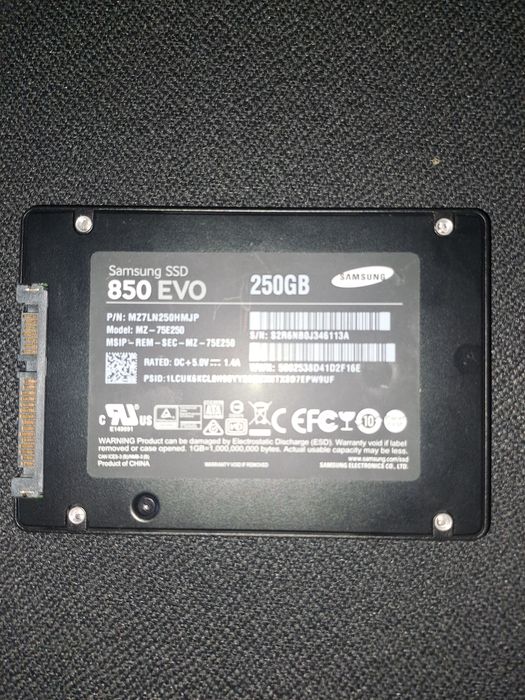 Vand SSD Samsung 850 EVO 250GB