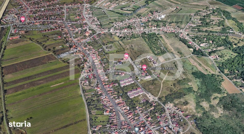 Teren intravilan cu utilitati 2269 mp 2 fronturi zona Gusterita Sibiu