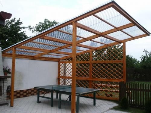 Pergola Freistehend Holz - Draussen Überdachung garten, Gartendach, Pergola dach