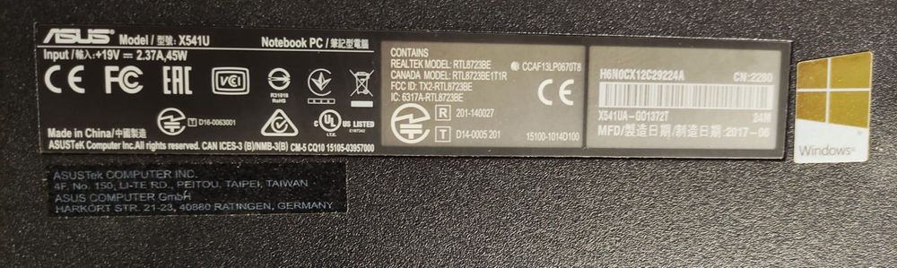 Laptop Notebook PC ASUS