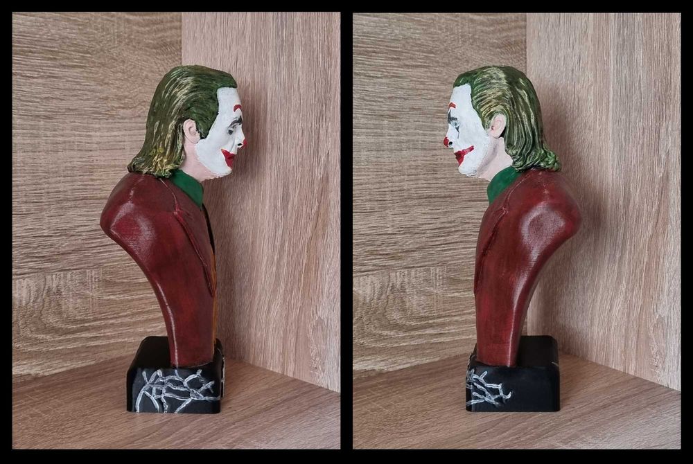 Bust Joker lucrat manual, statueta hand made