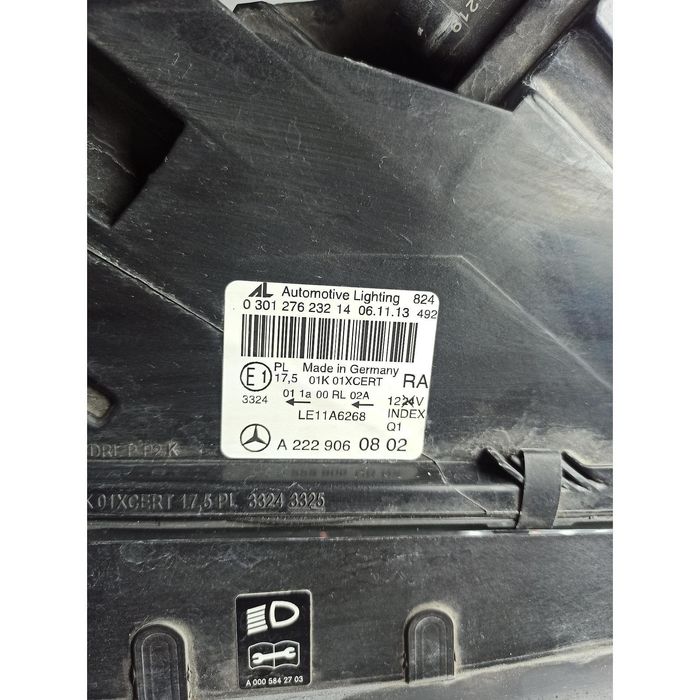 Десен фар за mercedes s-class w222 - a2229060802