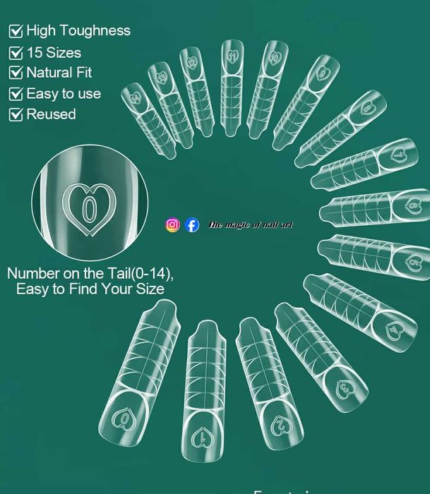 Дуал Горни форми за френски маникюр