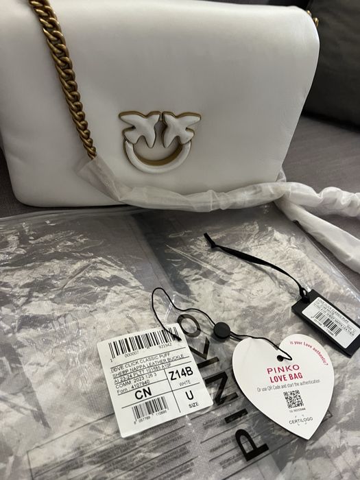 Чанта Pinko от ествесвена кожа