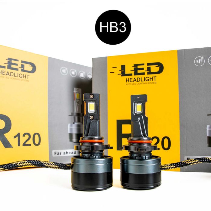 120W Комплект LED Крушки H1 H4 H7 H8 H9 H11 HB3 HB4