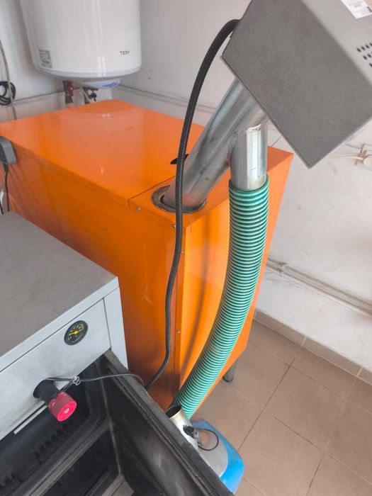Cazan Fonta Ferroli 25 kW + Arzător Peleți Ferroli Sun P7 35 kW + Buncăr