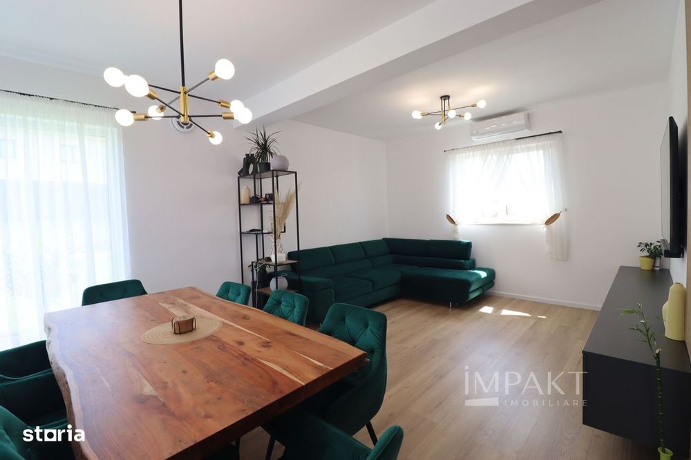 Duplex superb la vanzare, finisat, mobilat, utilat, situat in Chinteni
