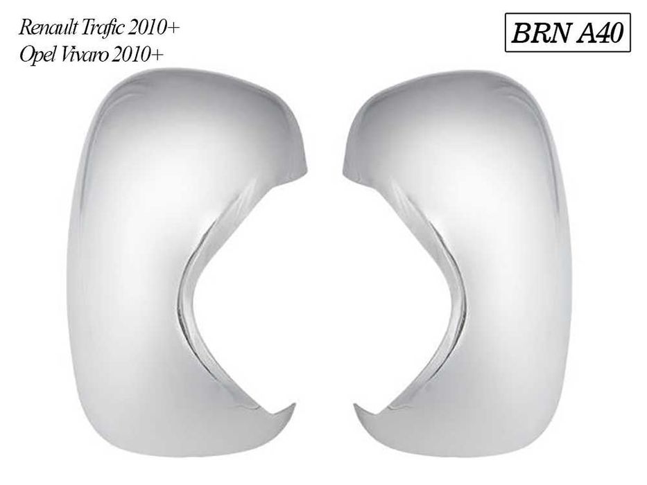 Хромирани капаци за огледала бусове на Mercedes, VW, Renault и Ford