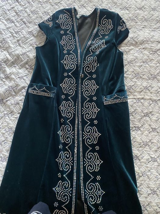 Платье, желетка казахская