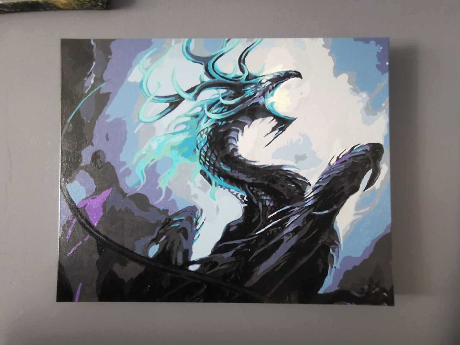 Pictura pe numere finalizata 40x50