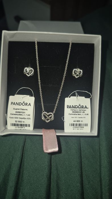 Набор "Серьги и кулон" Pandora