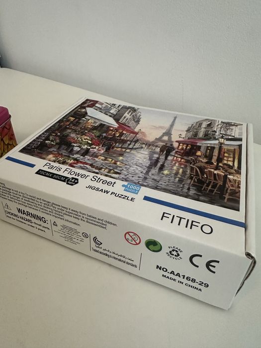 Puzzle 1000 piese „Paris Flower Street”