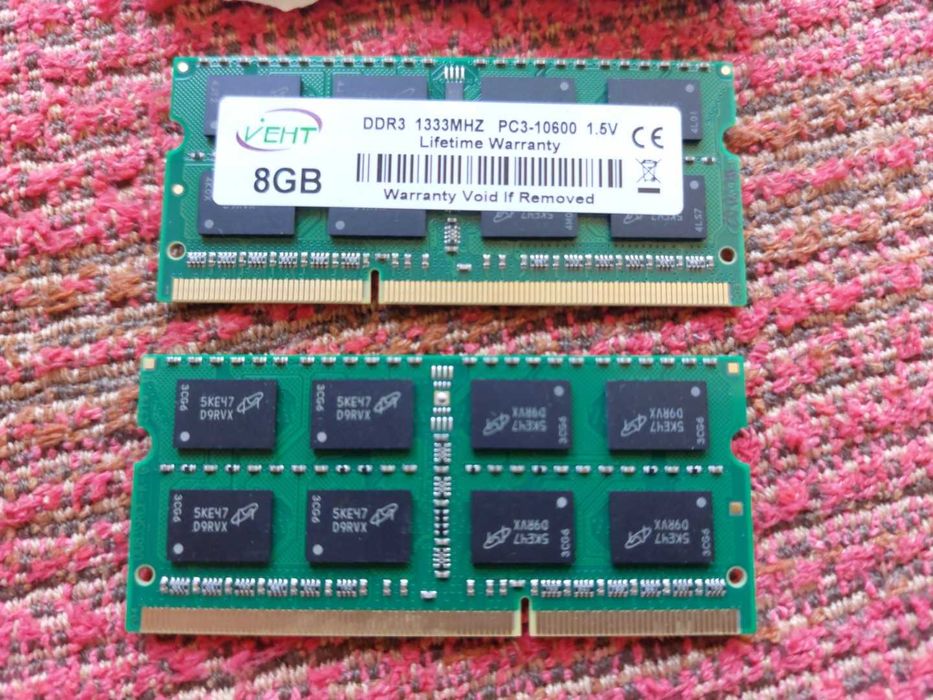 2x8GB DDR3 SODIMM RAM за лаптоп