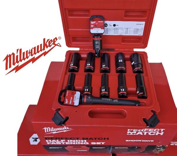 Комплект ударни вложки Milwaukee 10-24мм 1/2" - 12 части