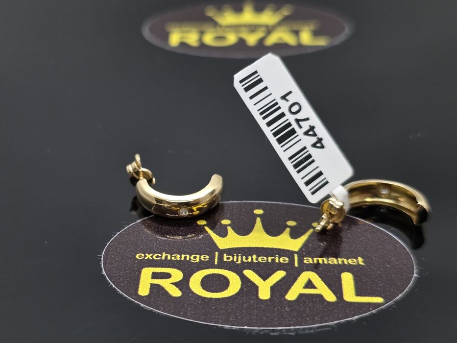 Bijuteria Royal: Cercei aur 14k/0.82 gr