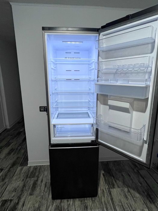 Combina frigorifica Samsung Total No Frost, Clasa E, Dark Inox