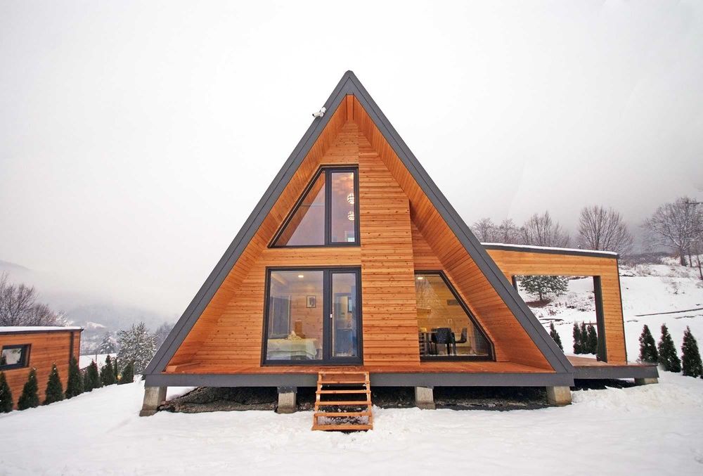 Cabane din lemn A-FRAME