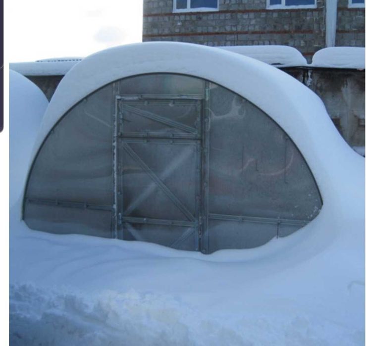 РУСКА Оранжерия с поликарбонат /180 кг снежно натоварване на 1м2/