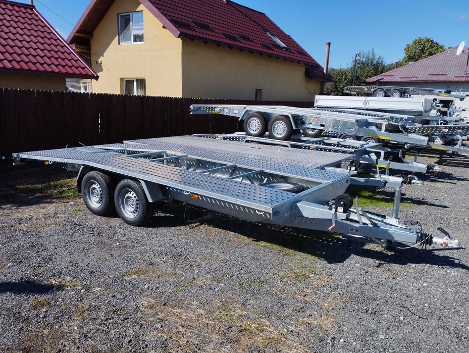 Remorci si platforme transport auto noi, posibilitate rate!