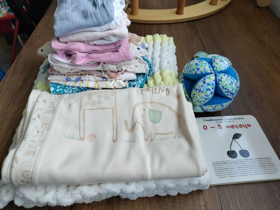 Бебешки дрешки р-р 74 HM, US Polo, одеяла