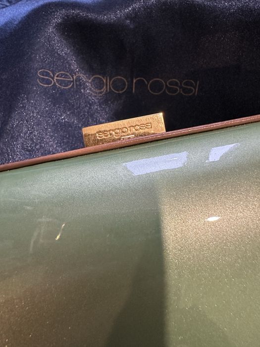 Оригинален клъч Sergio Rossi с етикет