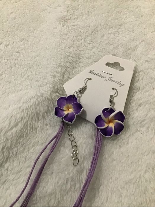 Комплект лилаво цвете