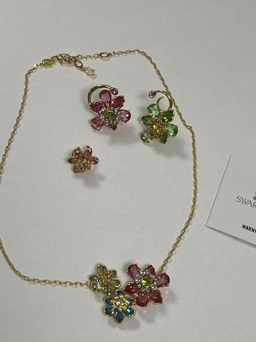 Pandantiv+ cercei Idyllia x swarovski