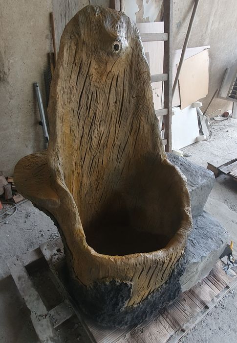 Градинска чешма от щампован бетон