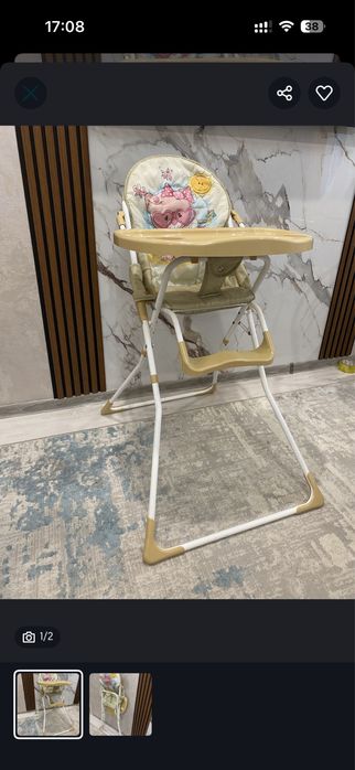 Кровать детская и стульчик