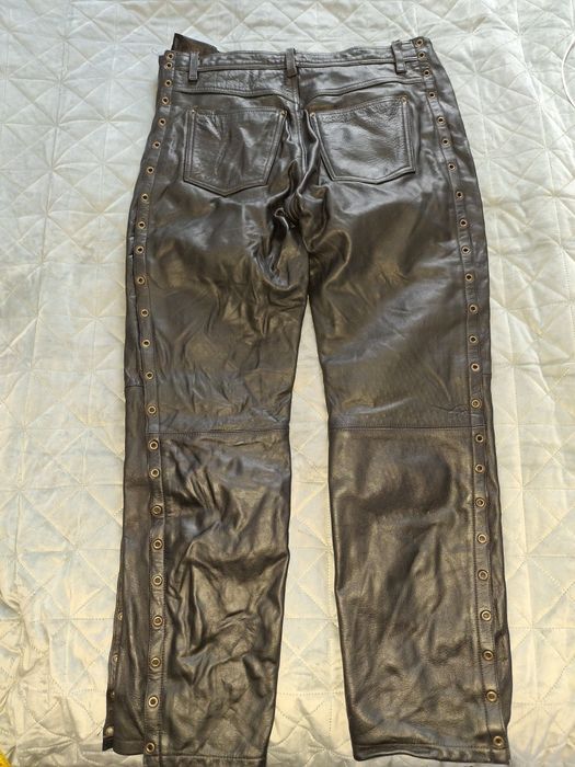 Pantaloni piele moto