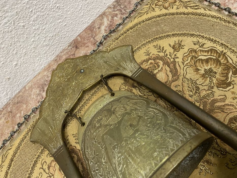 Настолен гонг от  масивен месинг от индия буда будизъм шива азия