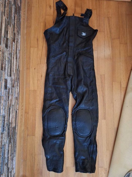 Дамски кожен мото панталон/гащеризон