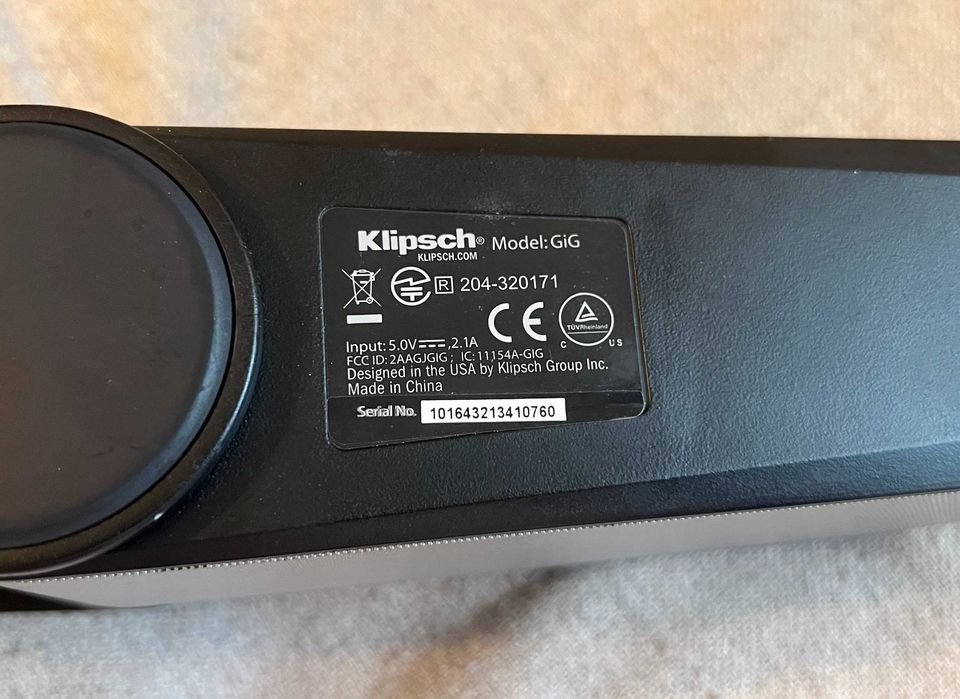 Boxă portabilă Klipsch GIG Bluetooth – defectă, se aude distorsionat