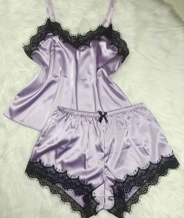 Сатенени пижами-S,M,L-бельо