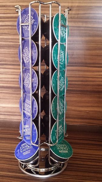 Поставка стойка за капсули Долче Густо, 24 бр. Dolce Gusto въртяща се