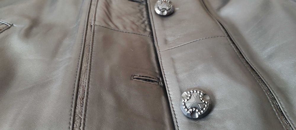 Дълго Дамско Яке от Естествена Кожа- НОВО.