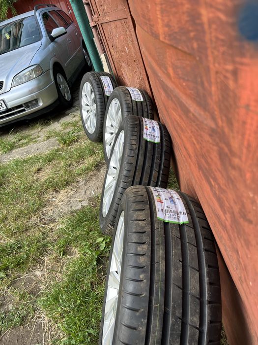 Roti originale VW R17 aliaj cu anvelope noi