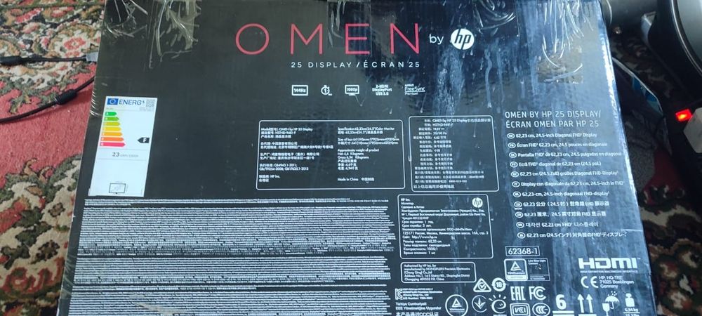 Монитор hp omen 25 144hz.