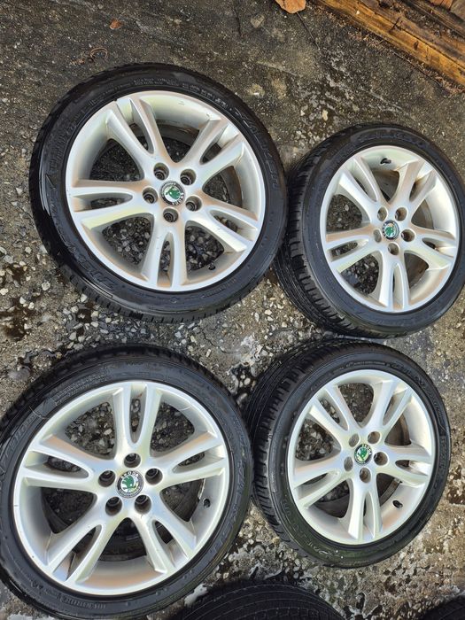 4бр алуминиеви джанти за Шкода фабиа, румстар/.6.5ж Х16/ ет 43/