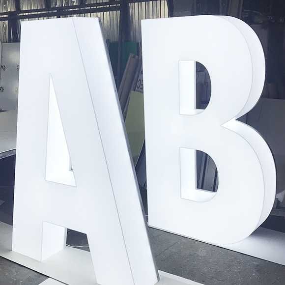 Изготовление объемных букв