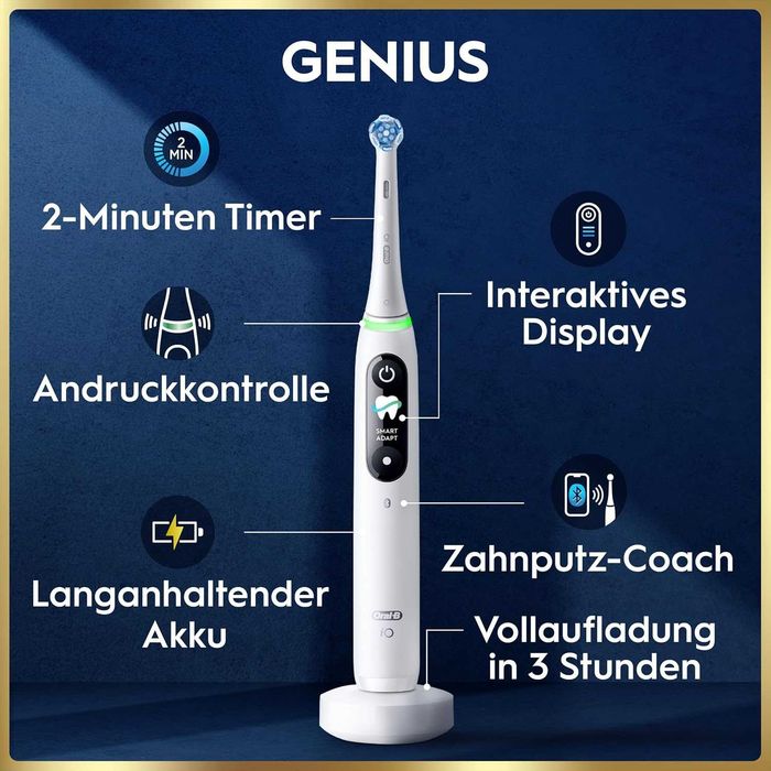 Електрическа четка за зъби Oral-B iO Series 9 - бяла, ДЕФЕКТ в дисплея