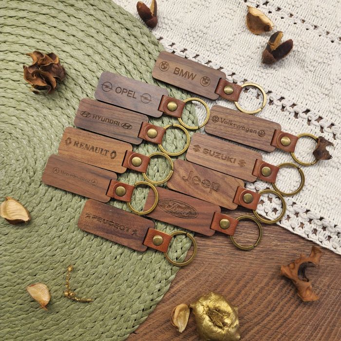 Дървен ключодържател