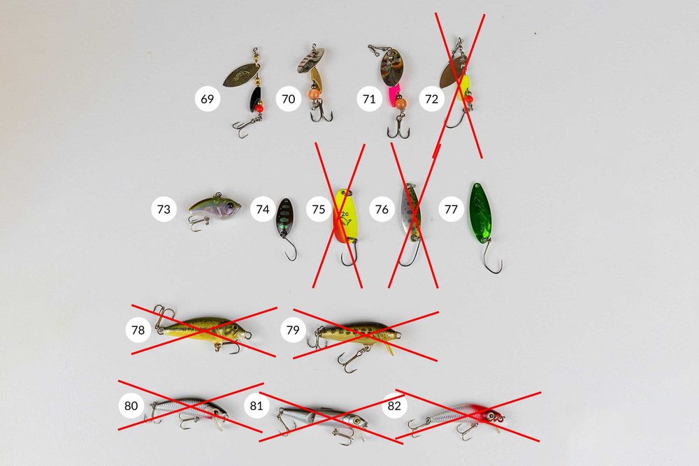 Colectie voblere si rotative pastrav