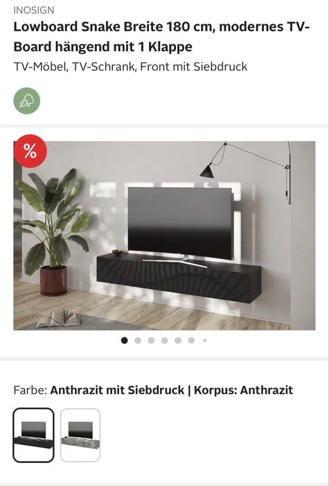 Comoda tv suspendata