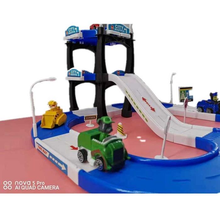 Щенячий патруль тренировочная база + 4 машинки Posbon kuchukchalar